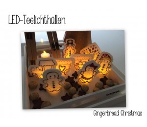 ITH - LED Teelichthüllen Gingerbread Christmas